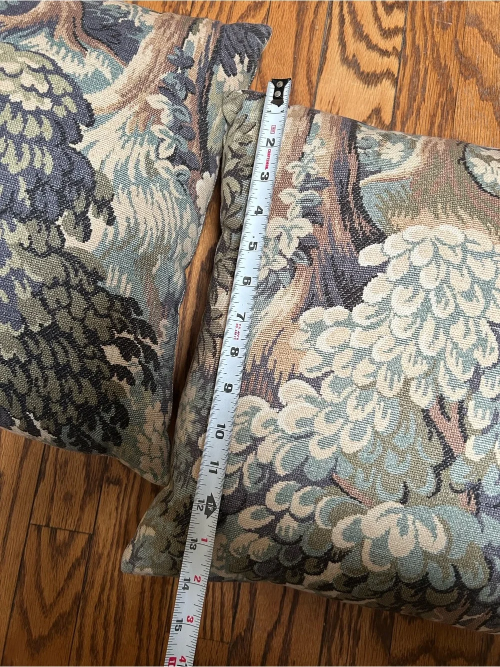 William Morris Inspired Pair of Square Throw Pillows